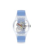 SWATCH CLEARLY BLUE STRIPED - SUOK156