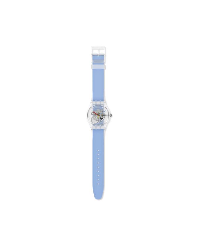 SWATCH CLEARLY BLUE STRIPED - SUOK156