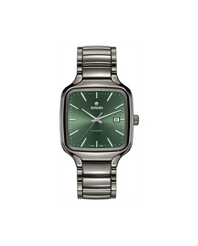 რადოს კვადრატული საათი მწვანე ფერის